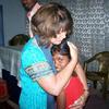 This is Terry hugging a little girl from our orphanage who has AIDS. 