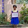 This is Prasanna after being moved into the orphanage and supporteed by a faithful sponsor. 
